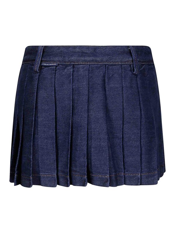 7 FOR ALL MANKIND: mini skirts online - Pleated Mini Skirt Franklin