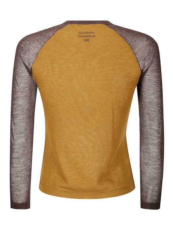 Acne Studios: gilet online - Gilet lavorato a maglia girocollo