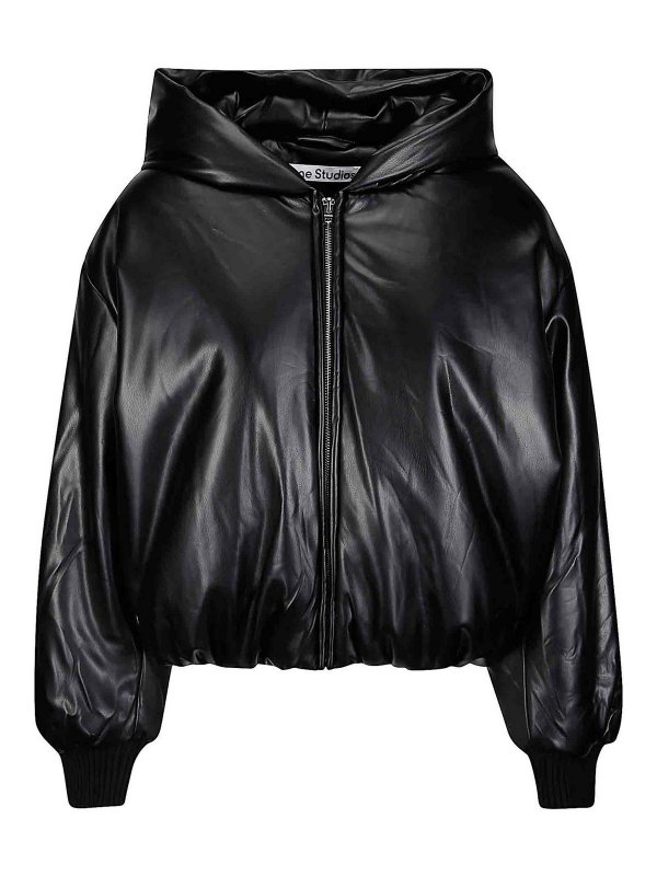 Acne Studios: Abrigos acolchados - Abrigo Alcochado - Negro