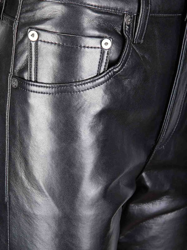 The Best Shops AGOLDE: jeans dritti, a sigaretta - Stivaletto in pelle riciclata in stile Detox