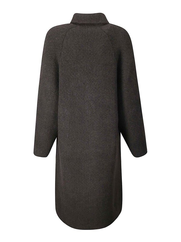 BOBOUTIC: knee length coats online - Double Breast Coat