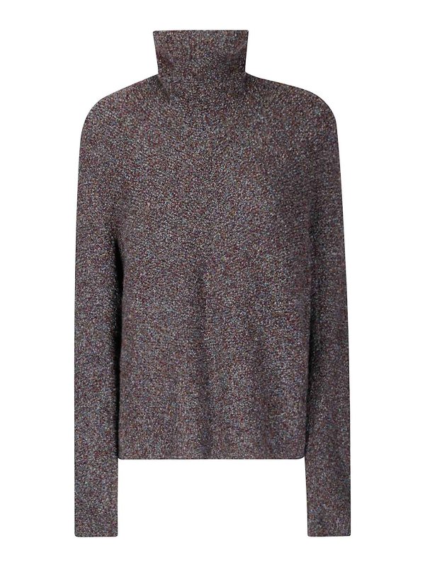 BOBOUTIC: Suéteres con cuello pico - Suéter Cuello Redondo - Azul Claro