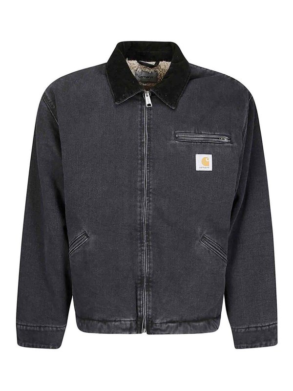 CARHARTT: Vestes en denim - Veste En Jean - Noir