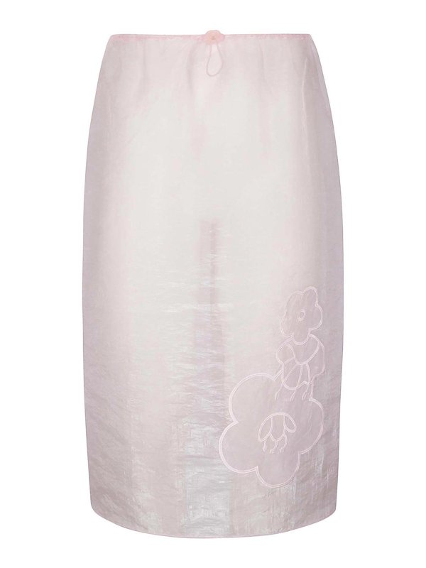 CECILIE BAHNSEN: Knee length skirts & Midi - Bambi Skirt Liquid Myrtia