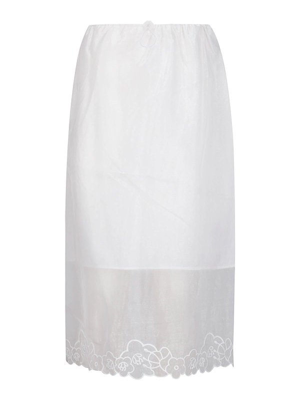 CECILIE BAHNSEN: Knee length skirts & Midi - Bria Skirt Liquid Myrtia