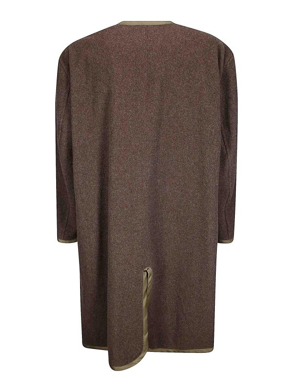 COMME DES GARÇONS HOMMES PLUS: Knielange Mäntel online - Knielanger Mantel - Hellbraun