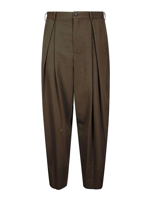 COMME DES GARÇONS HOMMES PLUS: Casual Hosen - Casual Hose - Hellbraun