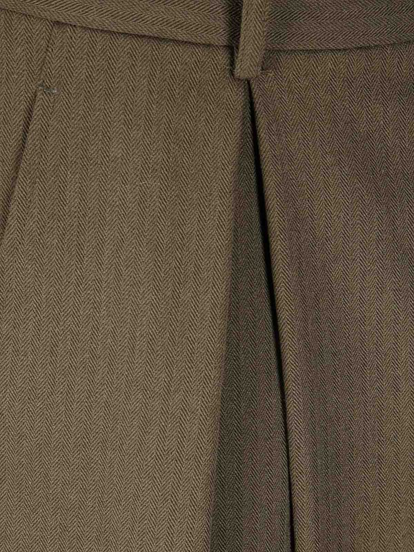 The Best Shops COMME DES GARÇONS HOMMES PLUS: Casual Hosen - Casual Hose - Hellbraun