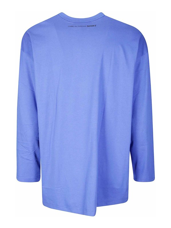 COMME DES GARCONS SHIRT: T-shirts online - T-Shirt - Bleu