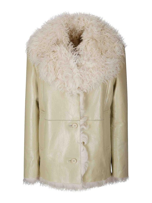 DIESEL: leather jacket - L-Aconic