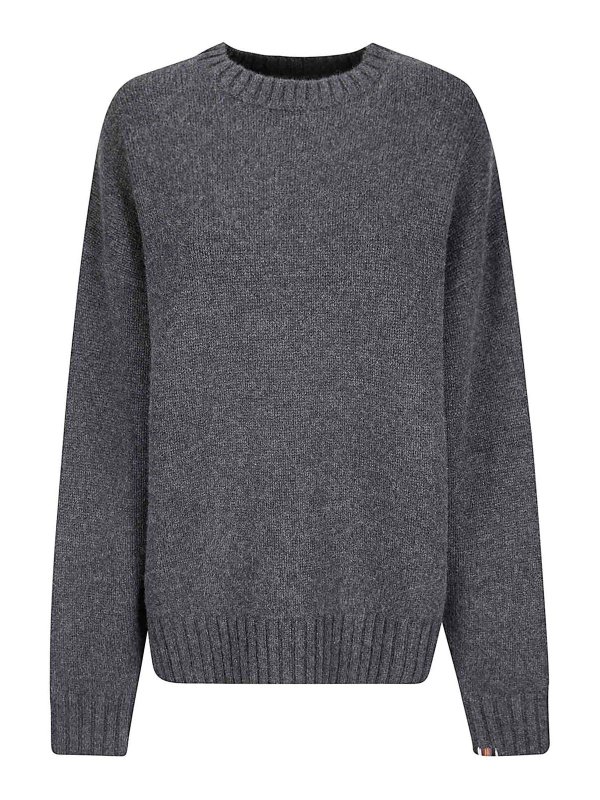 EXTREME CASHMERE: Suéteres con cuello pico - Suéter Cuello Redondo - Negro