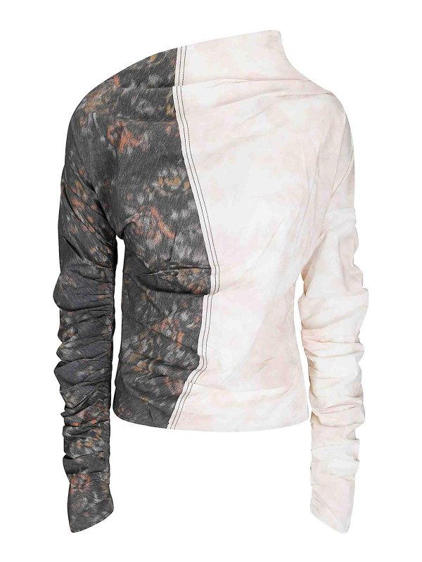 GANNI: Tops & Débardeurs - Top - Blanc