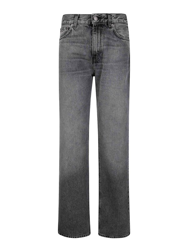 HAIKURE: jeans dritti, a sigaretta - Corea Flanella Grigio