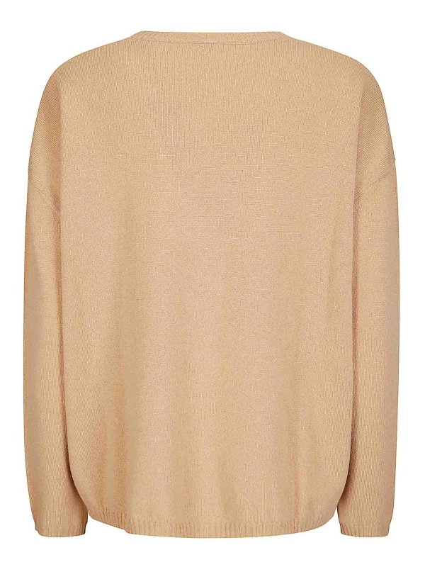 HIRA: Strickpullover mit V-Ausschnitt online - V-Pullover - Schwarz