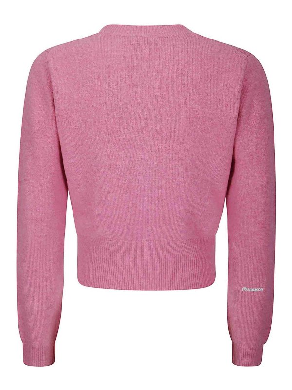 J.W. ANDERSON: cardigans online - Contrast Embroidery Cardigan