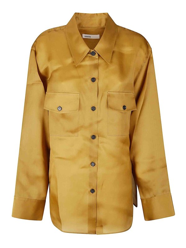 KHAITE: Tops & Tank tops - Organza shirt