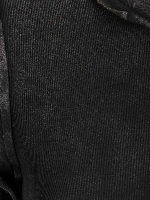 The Best Shops KNWLS: short dresses - Deconstructed Washed Jersey And Rib Dress