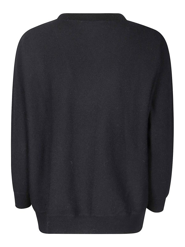 LISA YANG: Strickpullover mit Rundhalsausschnitt online - Rundhalspullover - Schwarz