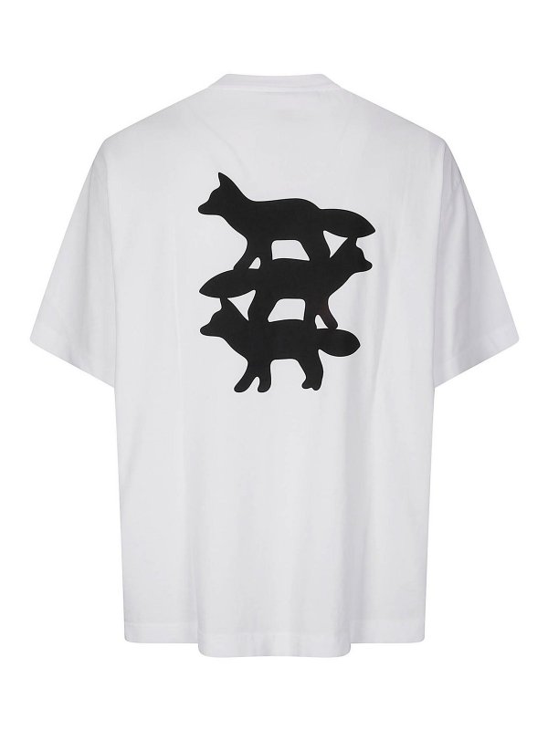 MAISON KITSUNÉ: t-shirts online - Stunt Fox Oversize Tee-Shirt