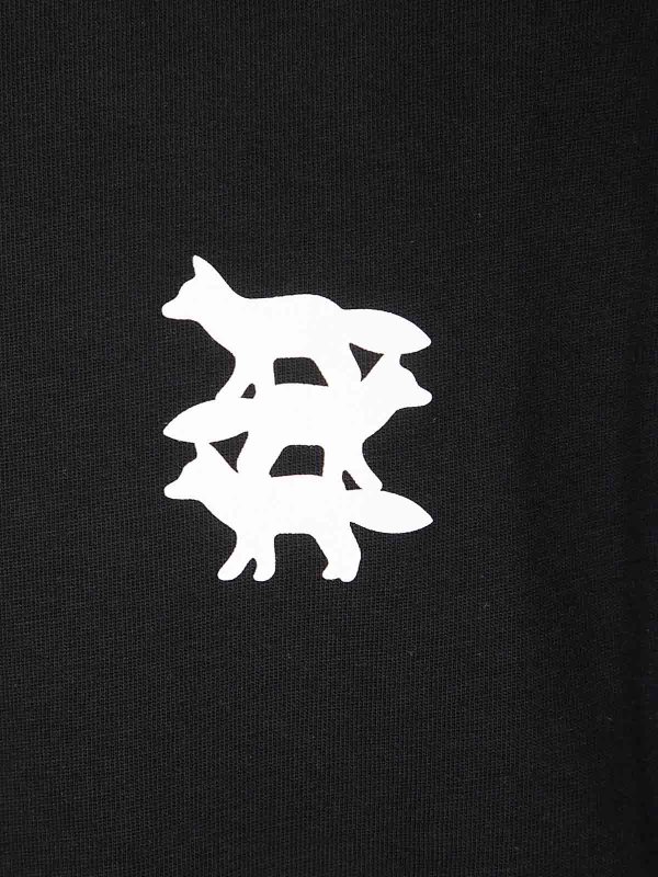 The Best Shops MAISON KITSUNÉ: T-shirts - T-Shirt - Schwarz