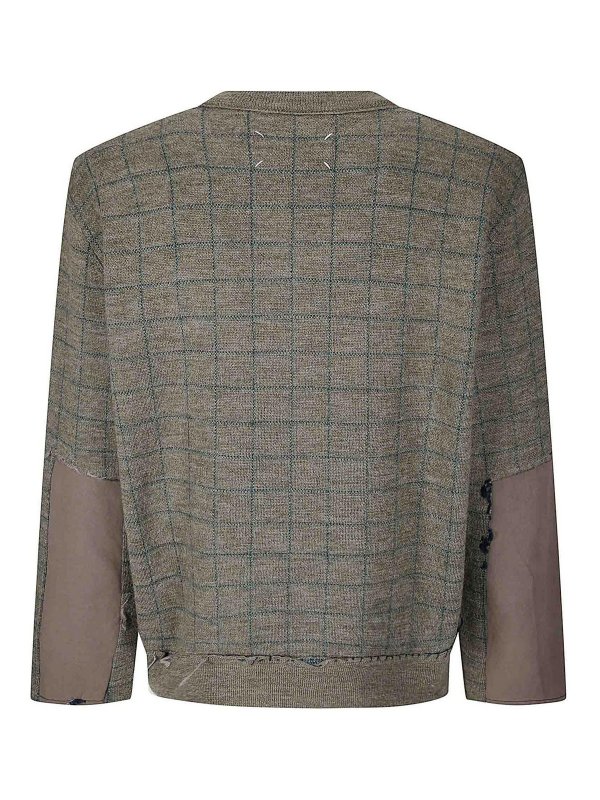 Maison Margiela: Col en V online - Pull À Col V - Vert