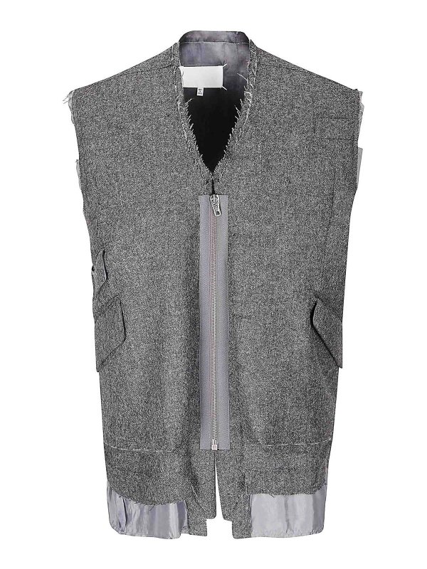 Maison Margiela: Chalecos  - Chaleco - Gris