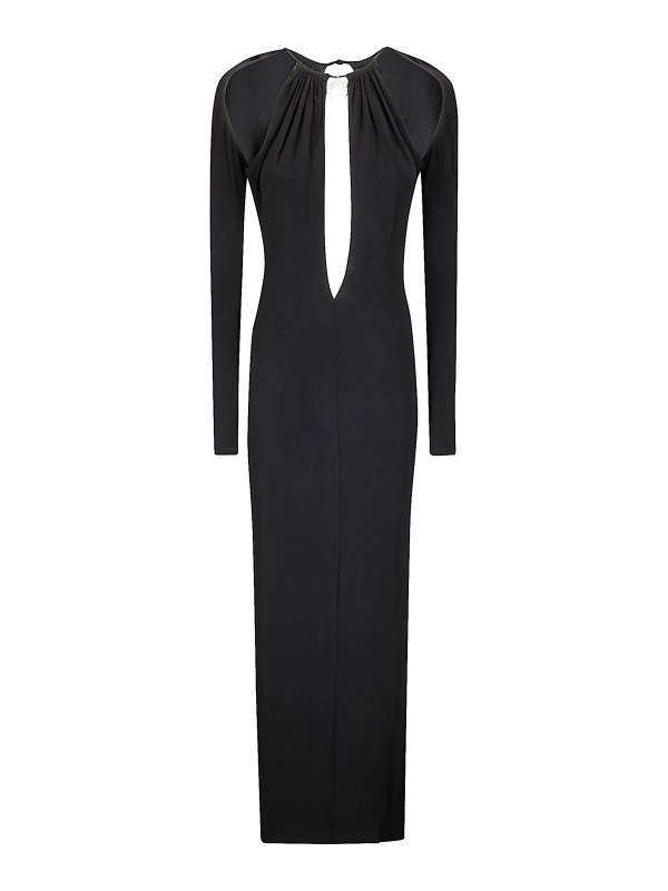 MARINE SERRE: Abendkleider - Abendkleid - Schwarz