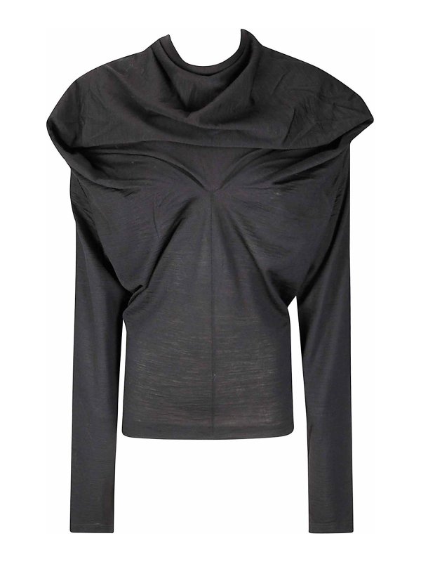 MM6 MAISON MARGIELA: Tops y camisetas sin mangas - Top - Negro
