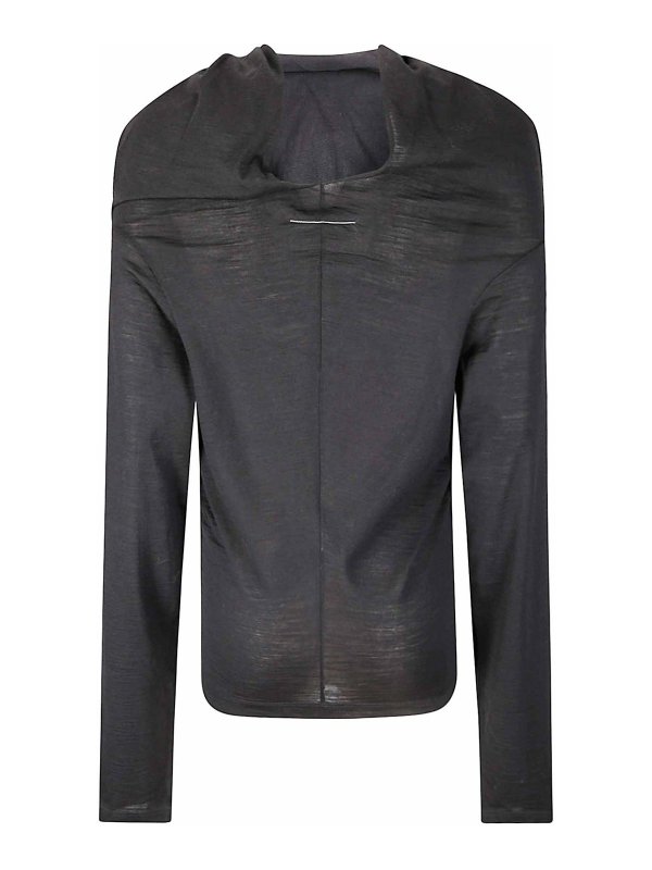 MM6 MAISON MARGIELA: Tops y camisetas sin mangas online - Top - Negro