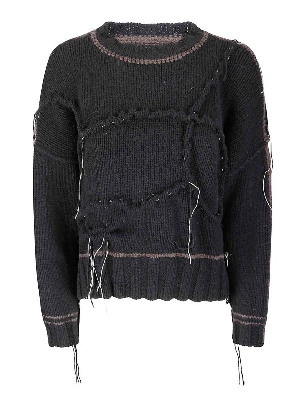 OF HANDMADE: maglia collo rotondo - Granchio Intel