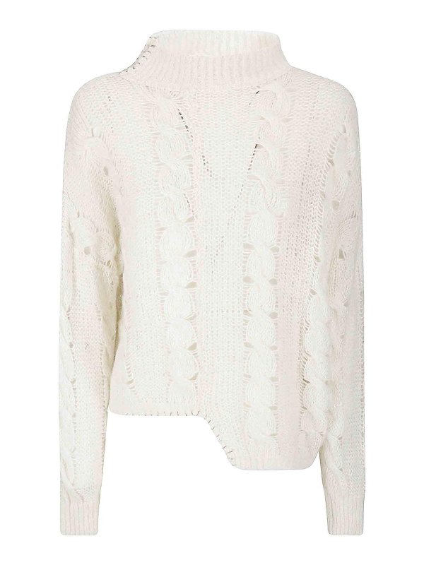 OF HANDMADE: Rollkragenpullover  und Polo-Ausschnitt - Rollkragenpullover - Weiß