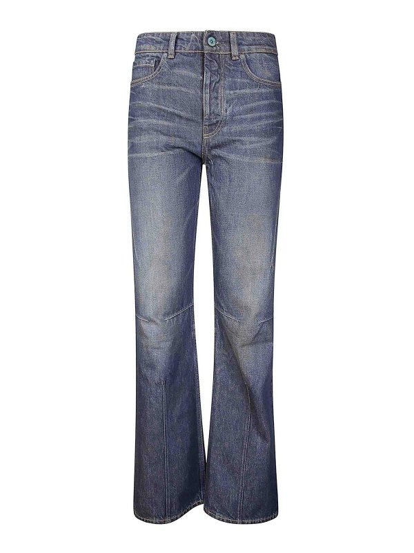 OUR LEGACY: straight leg jeans - Moto Cut