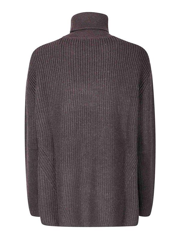 P.A.R.O.S.H.: Suéteres con cuello pico online - Suéter Cuello Redondo - Negro