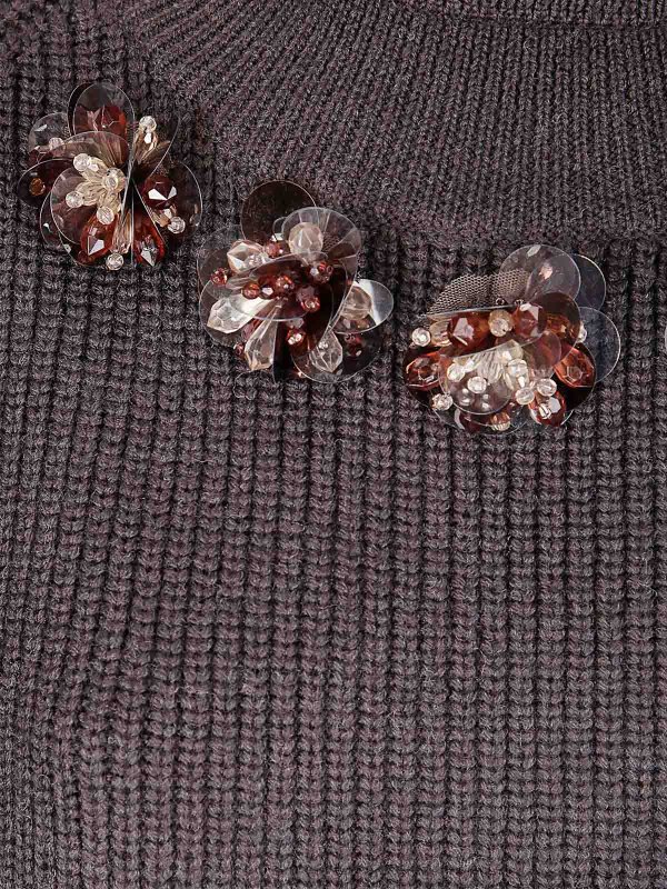 The Best Shops P.A.R.O.S.H.: Suéteres con cuello pico - Suéter Cuello Redondo - Negro