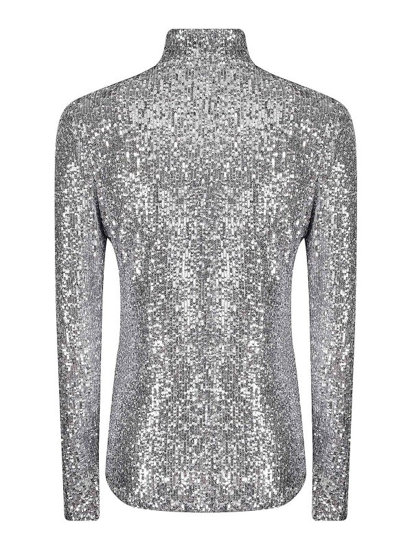 RABANNE: Col roulé & Col polo online - Pull Col Roulé - Argent