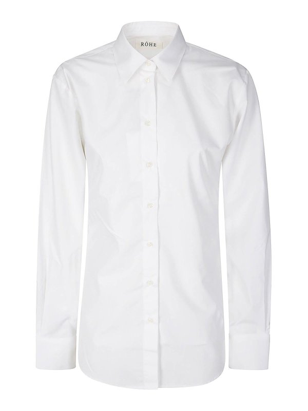 ROHE: shirts - Poplin Shaped Shirt