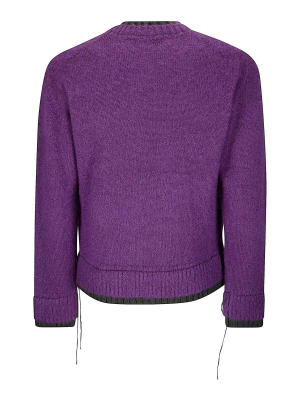 Sacai: クルーネック online - クルーネック - 紫