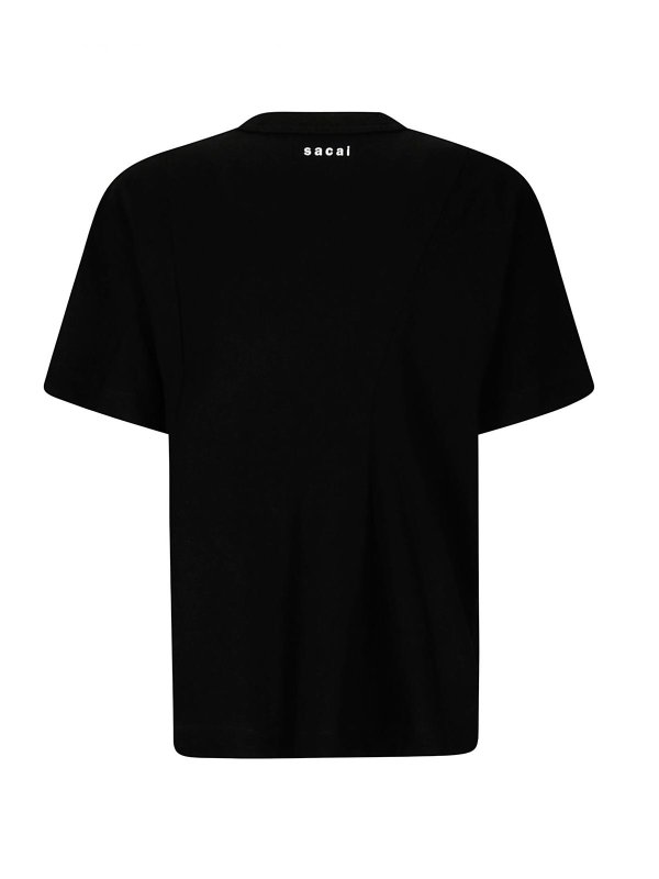 Sacai: t-shirts online - Cotton Jersey T-Shirt