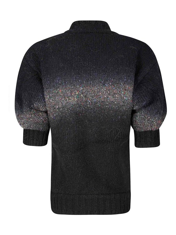 Sacai: crew necks online - Garment Dye Wool Knit Pullover