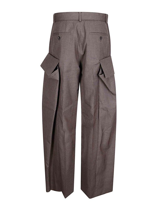 Sacai: pantaloni casual online - Pantaloni adatti