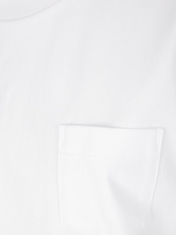 The Best Shops Sacai: t-shirts - Poplin X Cotton Jersey T-Shirt
