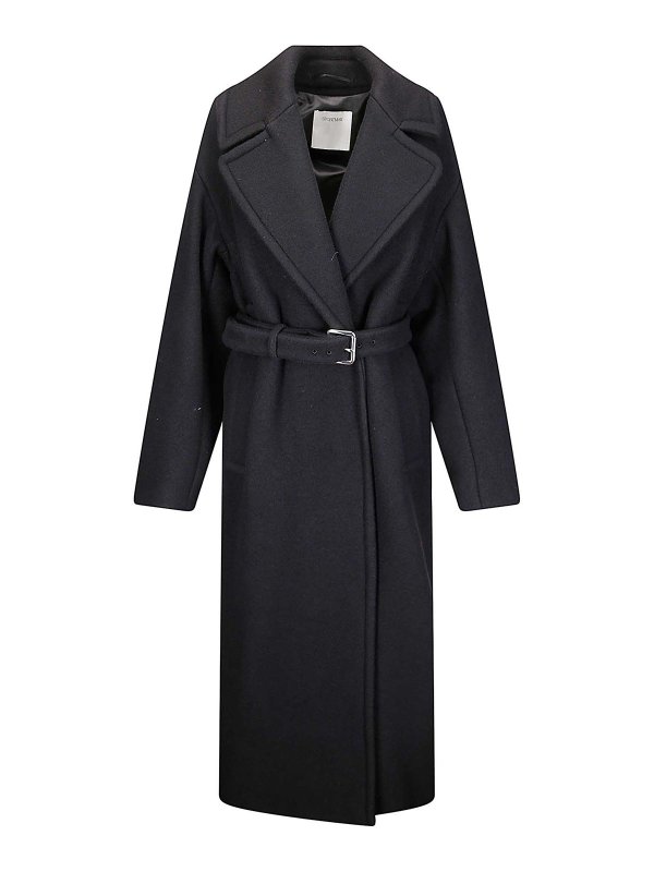 SPORTMAX: knee length coats - Zebra