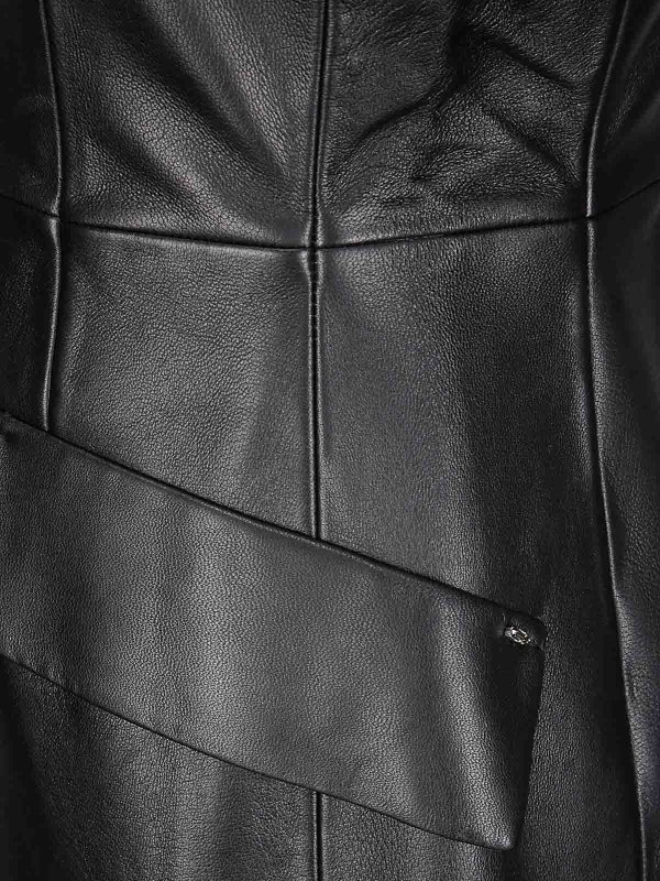 The Best Shops SPORTMAX: short dresses - Short leather dress