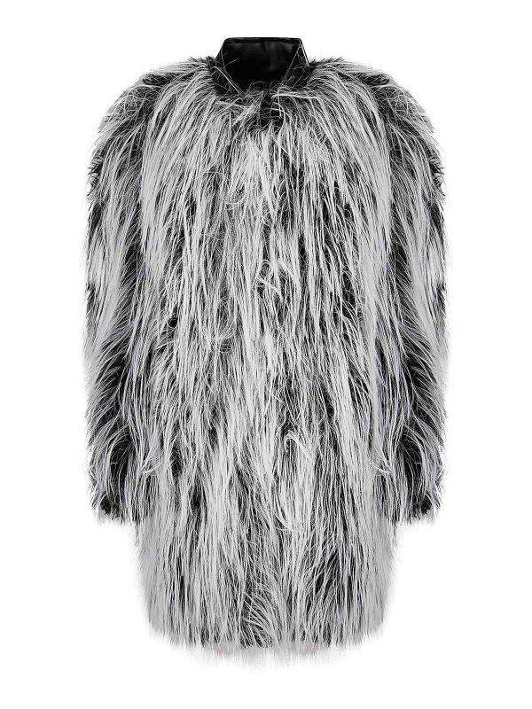 SPORTMAX: Abrigos de borreguito y piel  - Abrigo De Piel - Negro