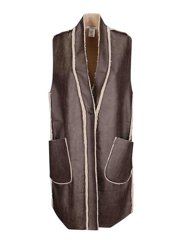 STEFANO MORTARI: ベスト＆チョッキ - ウェストコート/ジレ - 黒