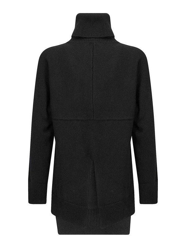 STEFANO MORTARI: Cuellos altos y polos online - Suéter Con Cuello Alto - Negro