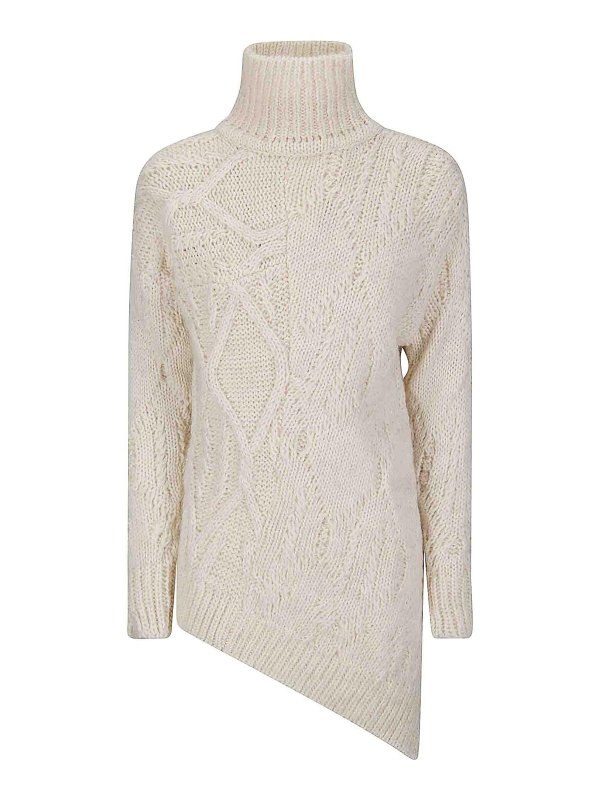 STEFANO MORTARI: Suéteres con cuello pico - Suéter Cuello Redondo - Negro