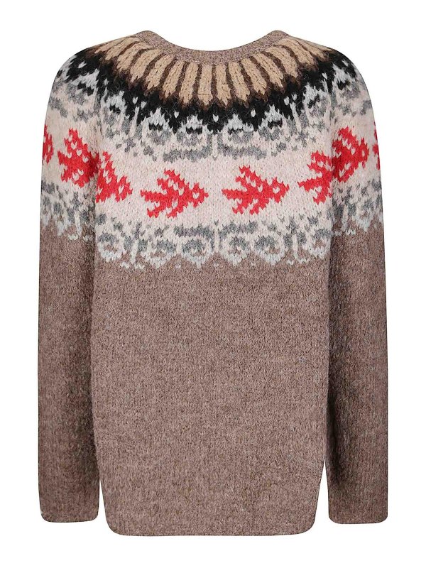 THIBAULT VAN DER STRAETE: Suéteres con cuello pico online - Suéter Cuello Redondo - Marrón