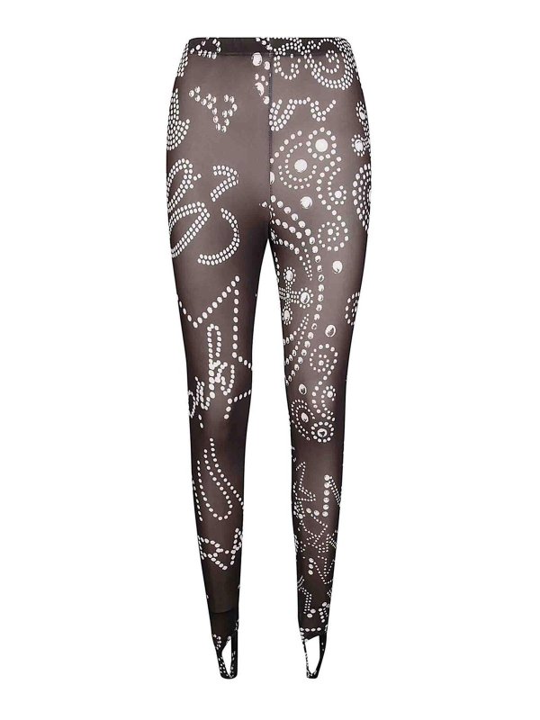 VAQUERA: leggings - Women Rhinestuds Legging Knit