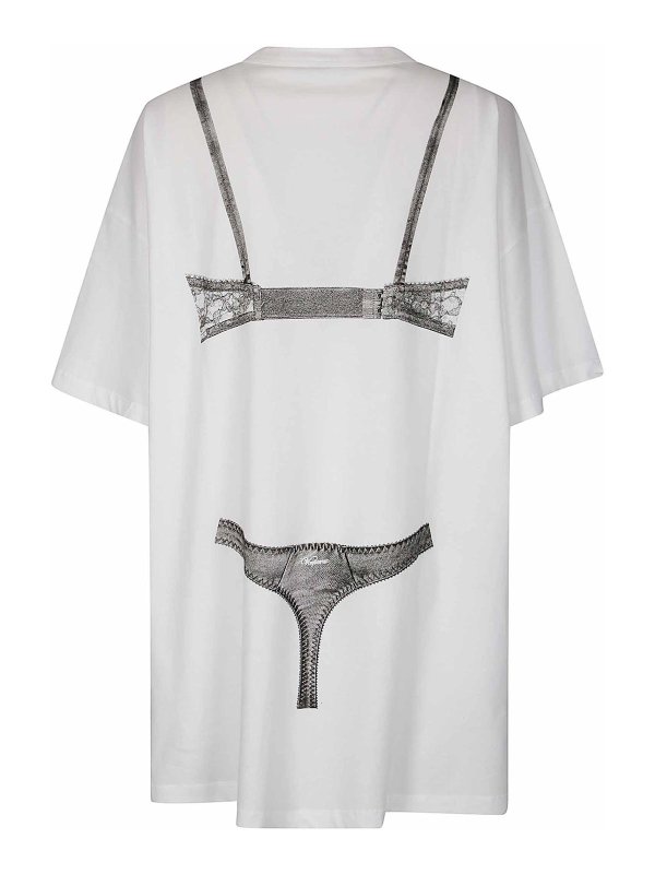 VAQUERA: t-shirts online - Women Trompe Loeil Tall Tee Knit